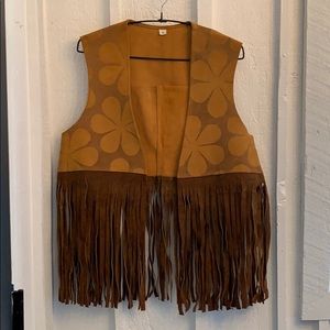 Vintage Boho Leather Vest